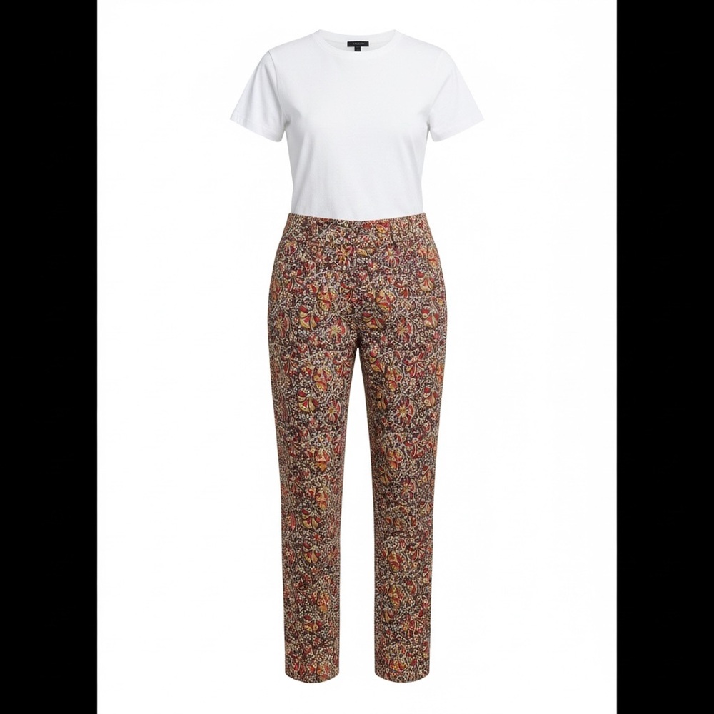 Haber & Blair Floral Print Women's Pants - Picture 4 of 9